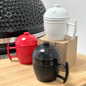 TOPQ Ceramic Round Kamado Shape Water Cup