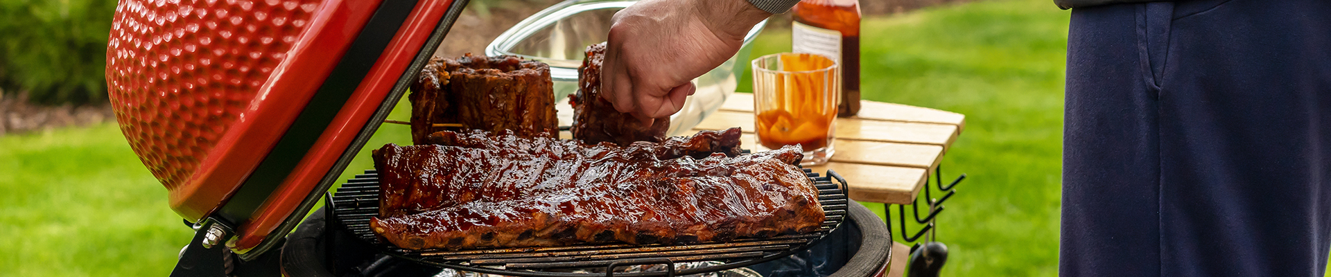 BBQ accessories banner for Kamado grills