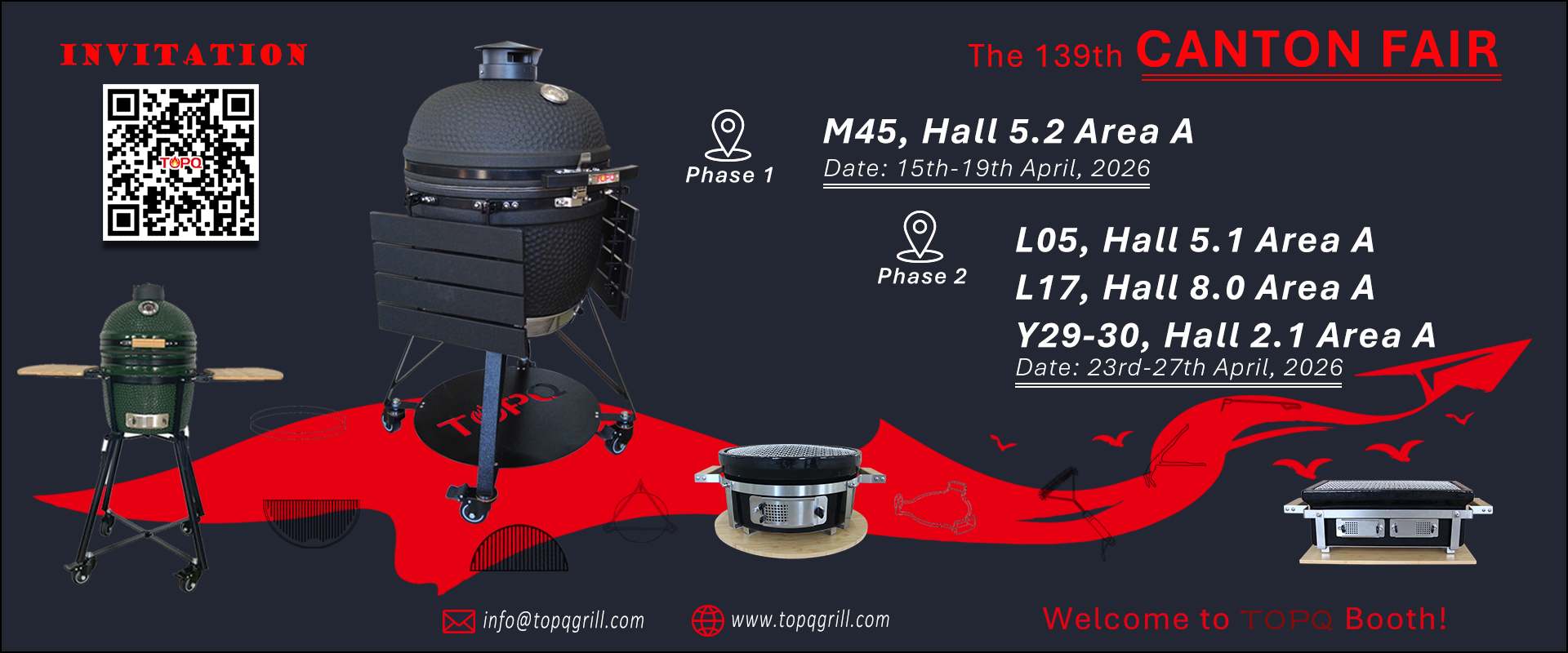 Welcome to TOPQ booth at phase 1 the 139th Canton Fair