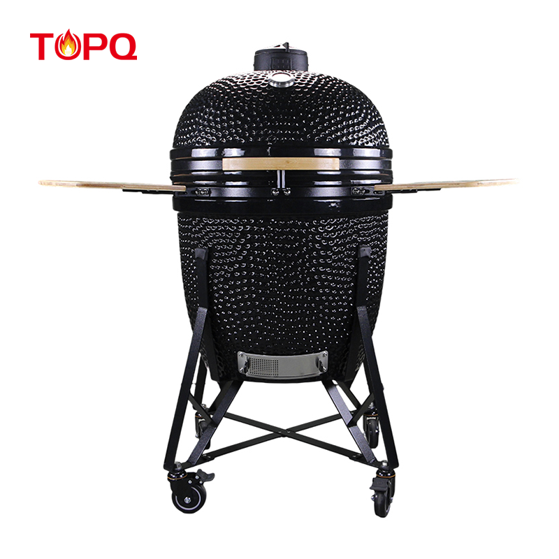 XX-Large Kamado Grill Setup for Long Cooks